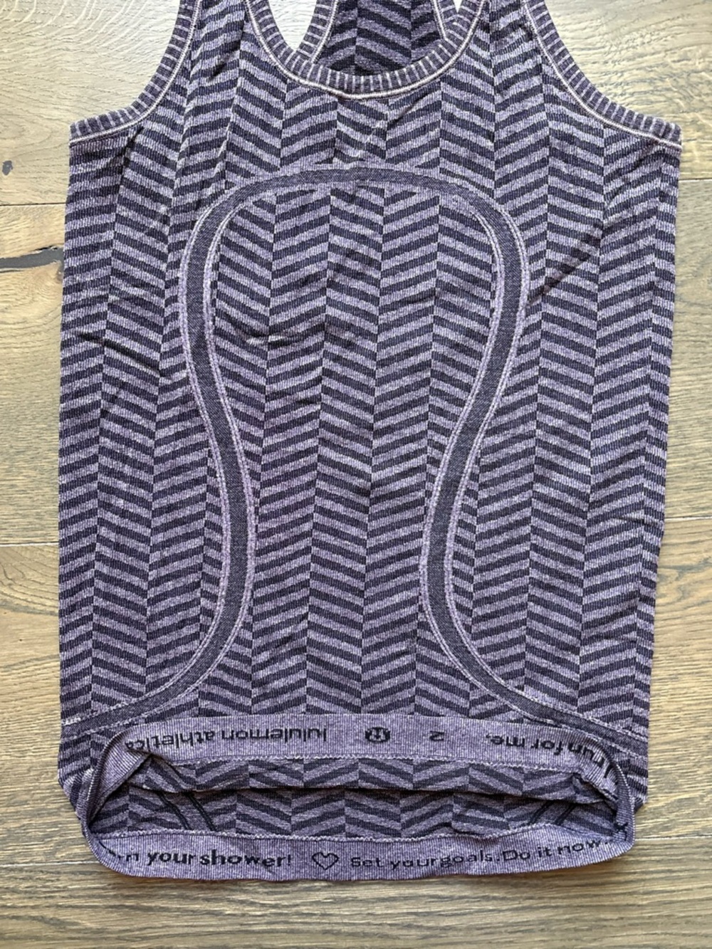 Lululemon Swiftly Tech Racerback In Heathered Black Cherry Size 2 - Picture 6 of 12